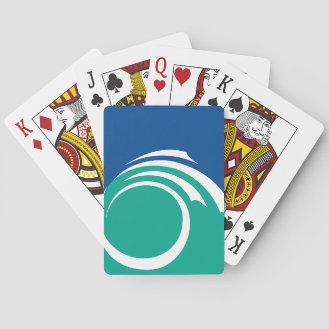 Cartas de Baralho com a bandeira de Ottawa (Verso)