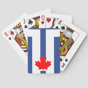 Cartas de Baralho com a bandeira de Toronto, Canad