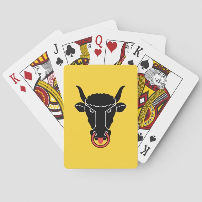Cartas de Baralho com a bandeira do Cantão de Uri (Verso)