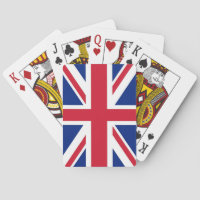 Cartas de Baralho com a bandeira do Reino Unido