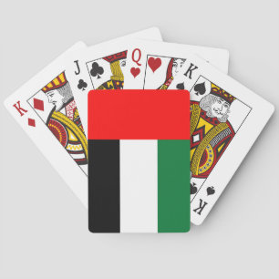 Cartas de Baralho com a bandeira dos Emirados Árab