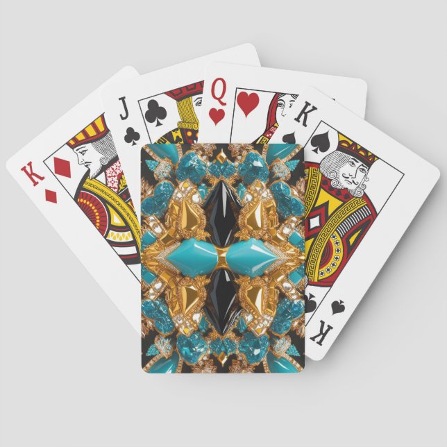 Cartas de Baralho com cores bahamianas (Verso)