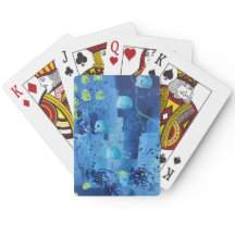 Cartas de Baralho com Design de Água-viva