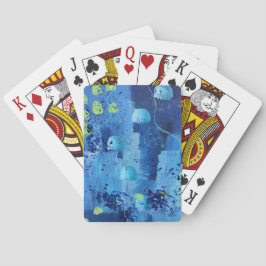 Cartas de Baralho com Design de Água-viva