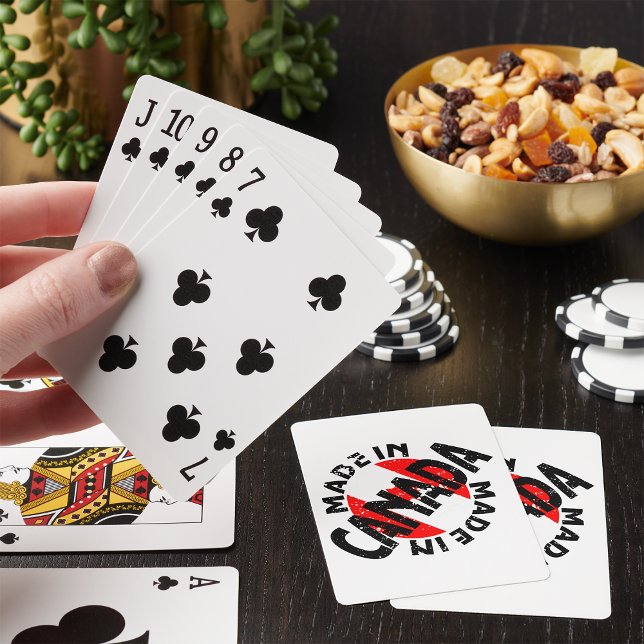 Cartas de Baralho com Etiqueta Feita no Canadá (Criador carregado)