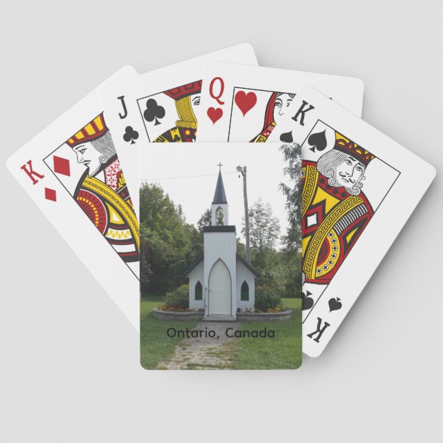 Cartas de Baralho com Imagem de Igreja (Verso)