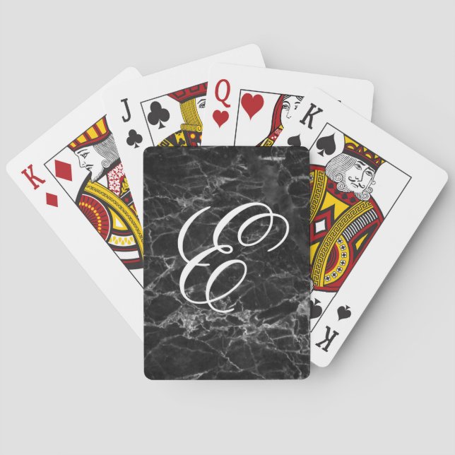Cartas de Baralho com Inicial Personalizada em Már (Verso)
