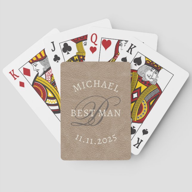 Cartas de Baralho com Monograma do Padrinho (Verso)