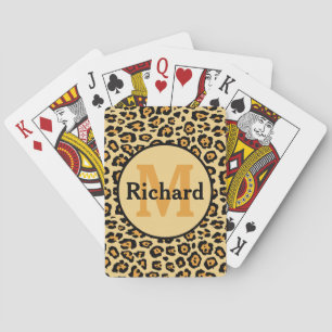 Cartas de Baralho com Monograma e Nome em Estampa