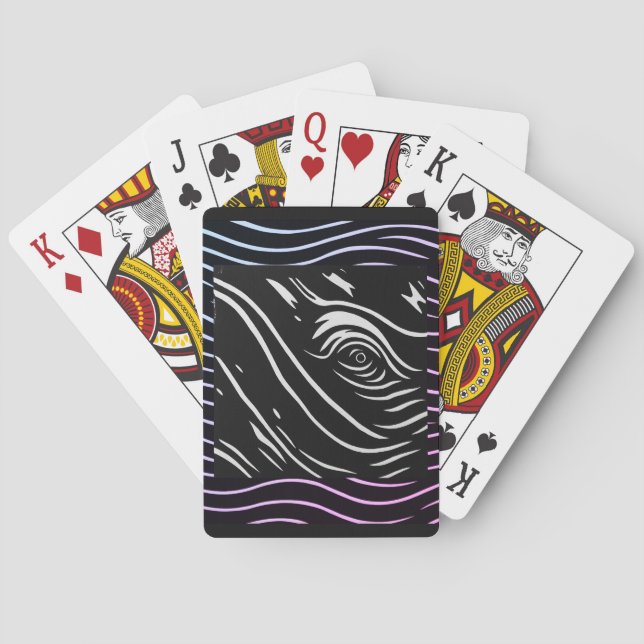 Cartas de baralho com olho de baleia (Verso)