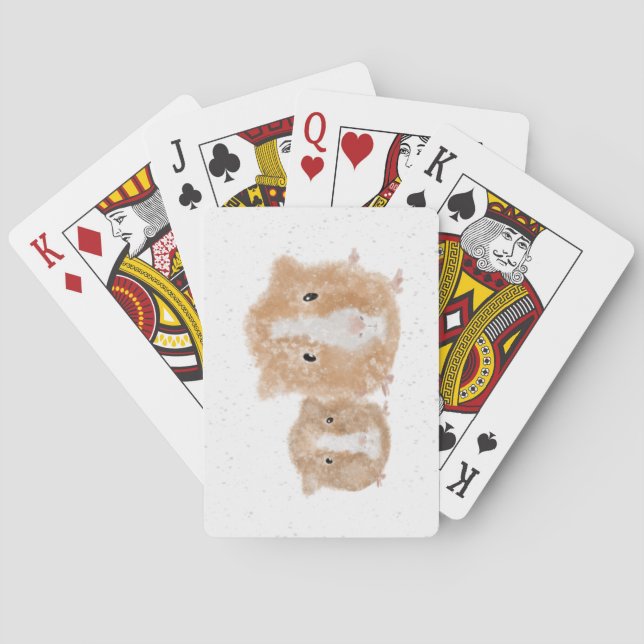Cartas de Baralho com Porquinhos-da-Índia (Verso)