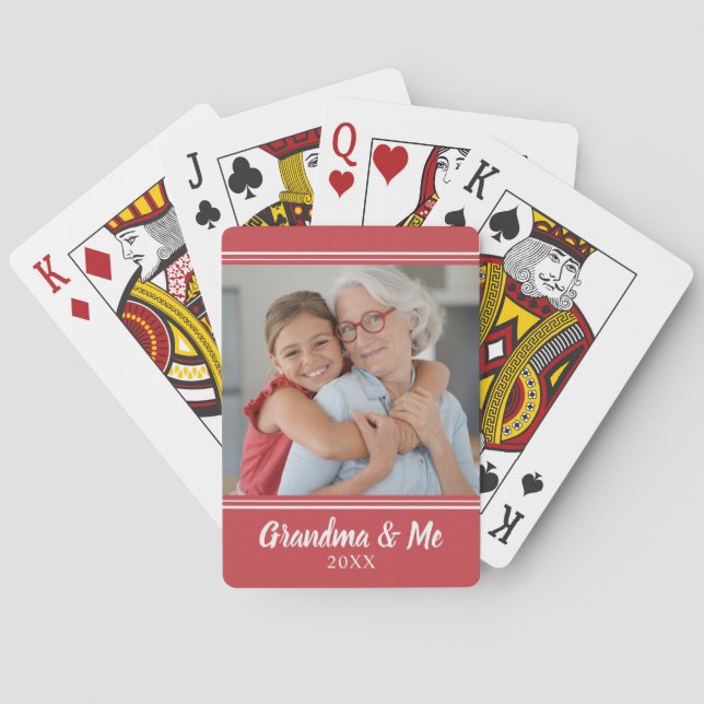 Cartas de Baralho com Script de Foto Personalizado (Verso)