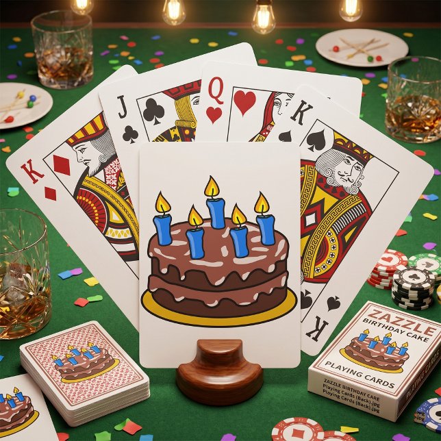 Cartas de Baralho com Tema de Bolo de Aniversário (Criador carregado)