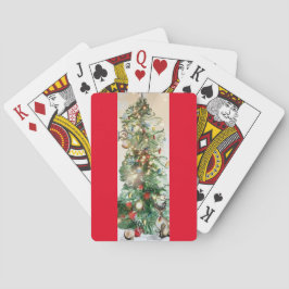 Cartas de Baralho da Árvore de Natal