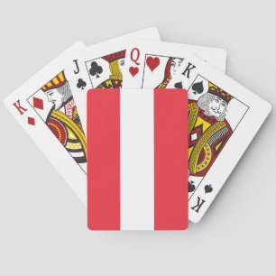 Cartas de Baralho da Bandeira Austríaca Patriótica