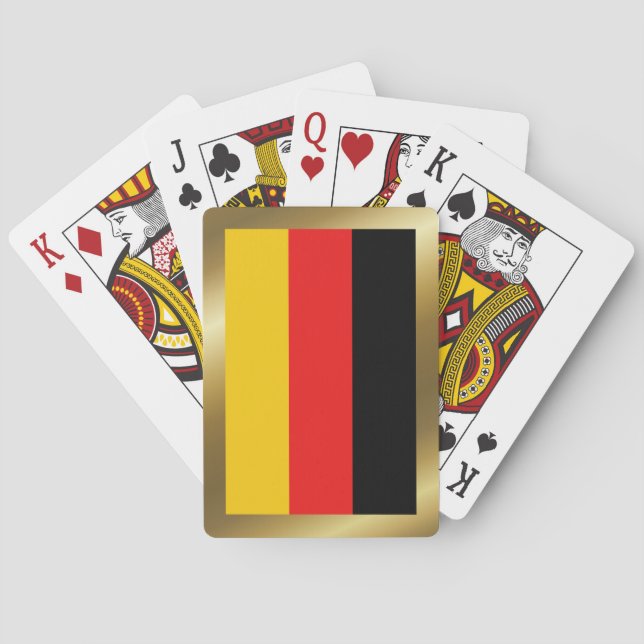 Cartas de Baralho da Bandeira da Alemanha (Verso)