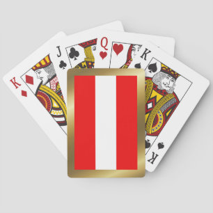 Cartas de Baralho da Bandeira da Áustria