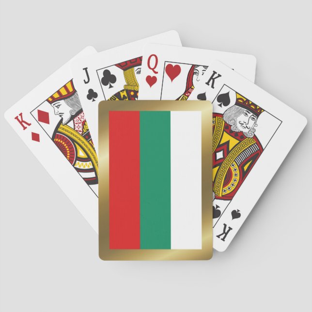 Cartas de Baralho da Bandeira da Bulgária (Verso)