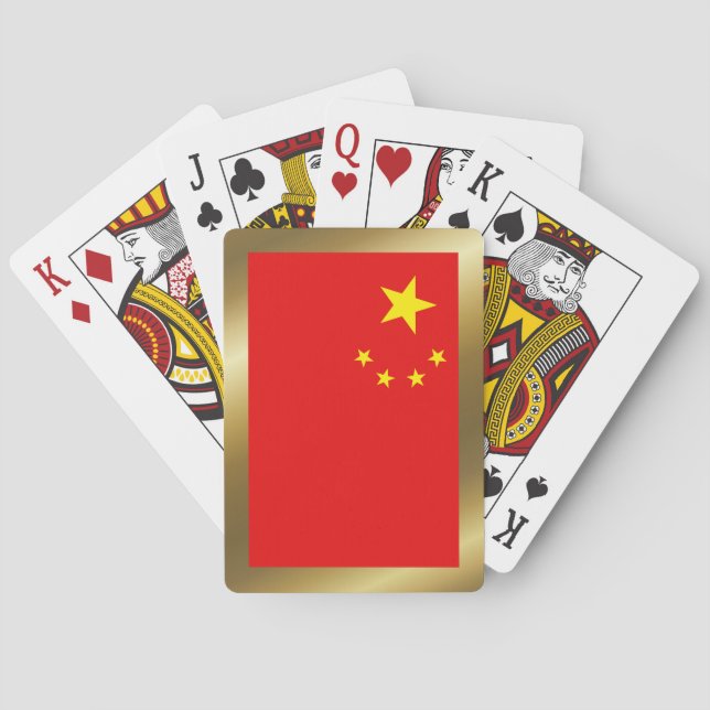 Cartas de Baralho da Bandeira da China (Verso)