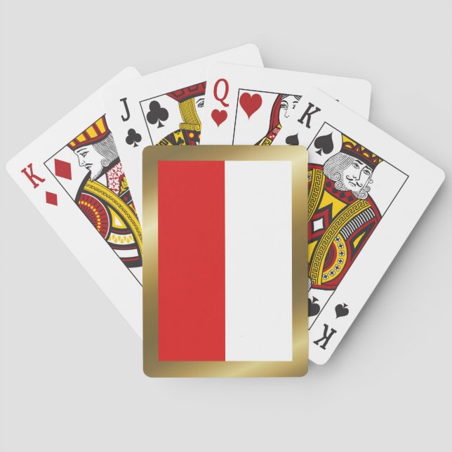 Cartas de Baralho da Bandeira da Polônia (Verso)