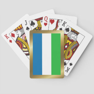 Cartas de Baralho da Bandeira da Serra Leoa