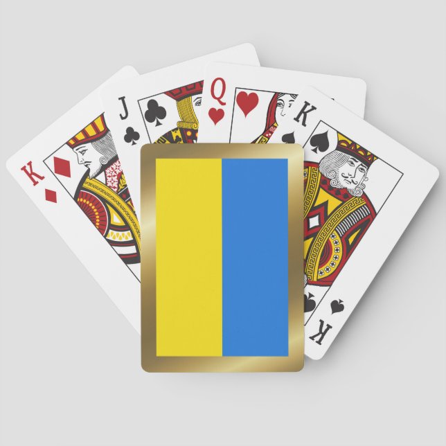 Cartas de Baralho da Bandeira da Ucrânia (Verso)