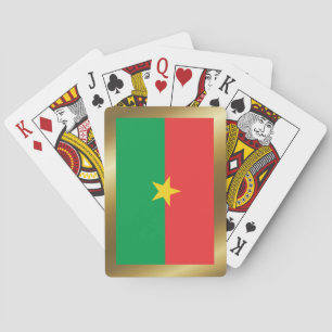 Cartas de Baralho da Bandeira de Burkina Faso