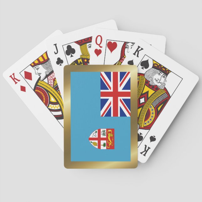 Cartas de Baralho da Bandeira de Fiji (Verso)