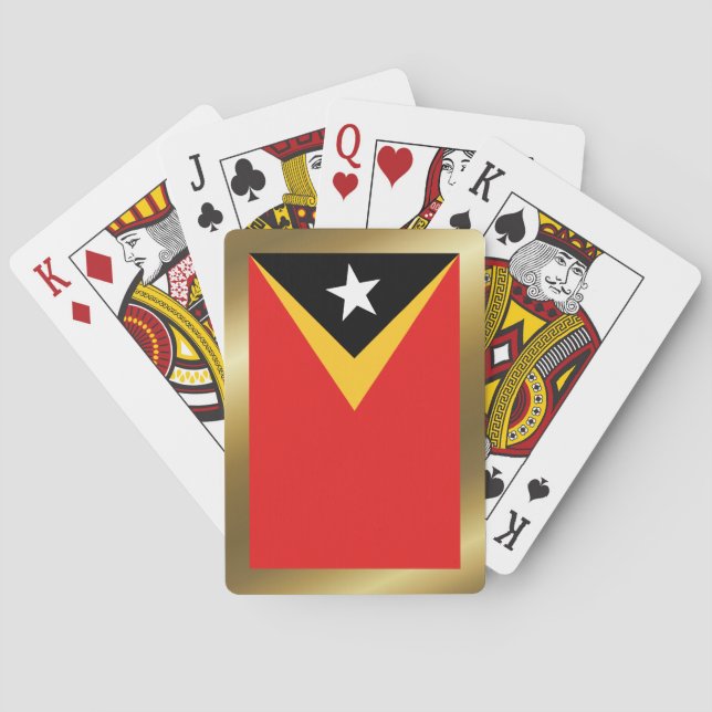 Cartas de Baralho da Bandeira de Timor-Leste (Verso)