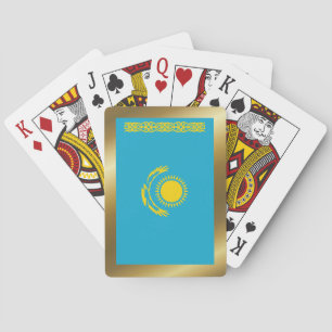 Cartas de Baralho da Bandeira do Cazaquistão