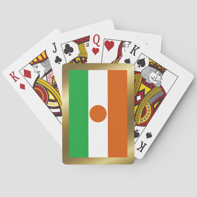 Cartas de Baralho da Bandeira do Níger (Verso)