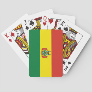 Cartas de Baralho da Bandeira Patriótica da Bolívi