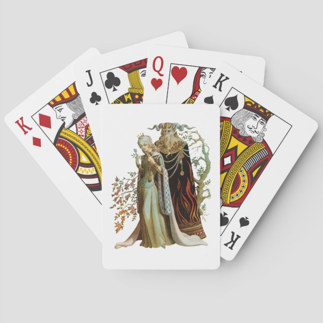 Cartas de Baralho da Bela e da Fera (Verso)