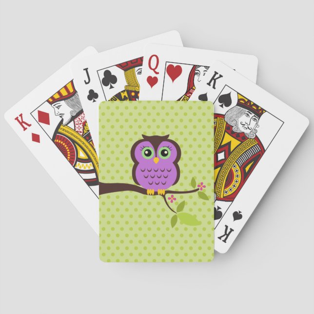 Cartas de Baralho da Coruja Fofa (Verso)
