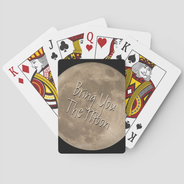 Cartas de Baralho da Lua Cartões da Lua Cheia Pres (Verso)