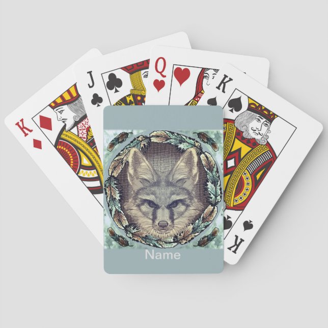 Cartas de baralho da raposa (Verso)