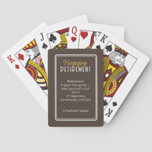 Cartas de Baralho de Aposentadoria Feliz Aposent