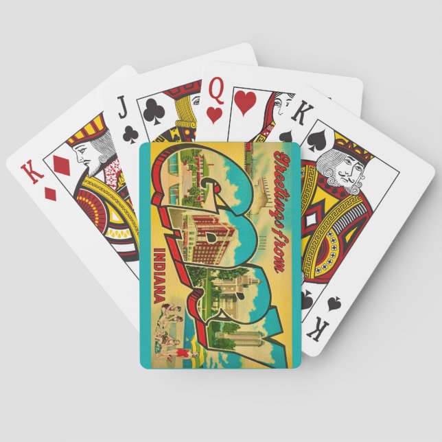 Cartas de Baralho de Boas-Vindas a Gary Indiana (Verso)