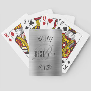 Cartas de Baralho de Casamento com Monograma do Pa