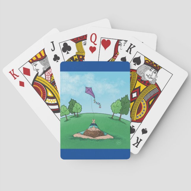 Cartas de baralho de design de pipa (Verso)