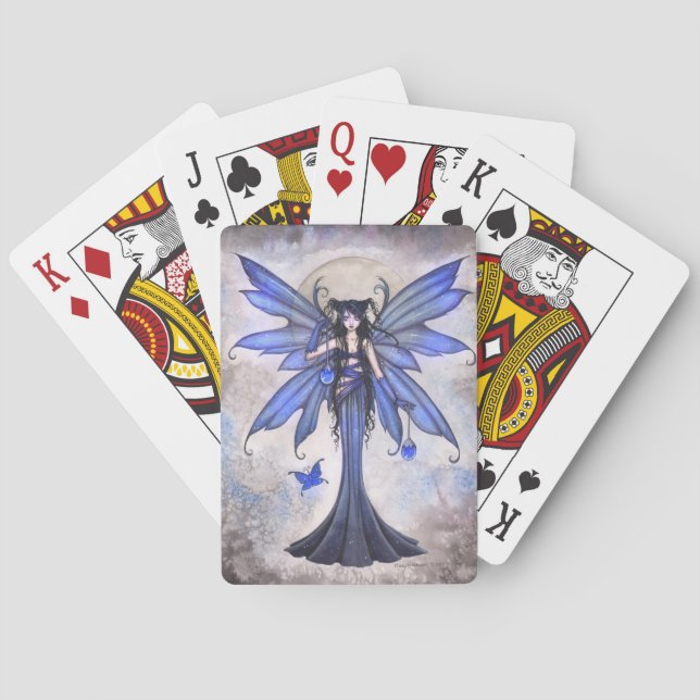 Cartas de Baralho de Fantasia da Fada Azul (Verso)