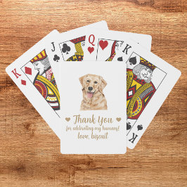 Cartas de Baralho de Favor de Casamento de Cachorr