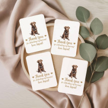 Cartas de Baralho de Favor de Casamento de Cachorr