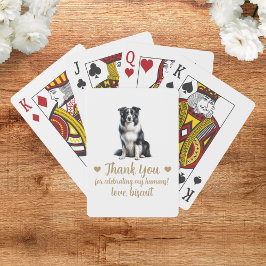 Cartas de Baralho de Favor de Casamento de Cachorr
