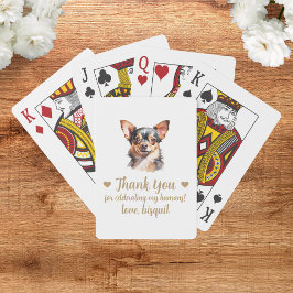 Cartas de Baralho de Favor de Casamento de Cachorr