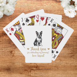 Cartas de Baralho de Favor de Casamento de Cachorr
