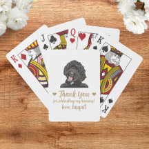 Cartas de Baralho de Favor de Casamento de Cachorr