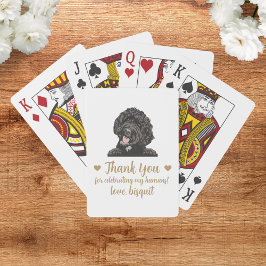Cartas de Baralho de Favor de Casamento de Cachorr