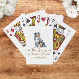 Cartas de Baralho de Favor de Casamento de Cachorr