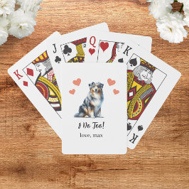 Cartas de Baralho de Favor de Casamento de Cachorr